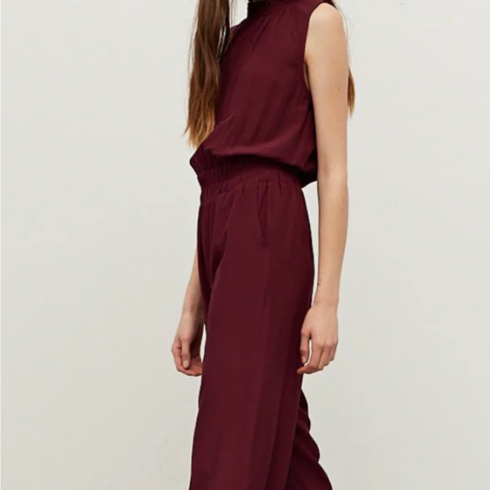 Sleeveless Burgundy Jumpsuit